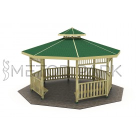 06 K Wooden Octagonal Gazebo