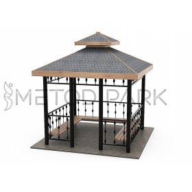 09 K Metal Hexagonal Gazebo