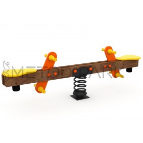 169 OE HDPE Wooden Seesaw