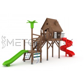 30 A House Themed Wooden Playground