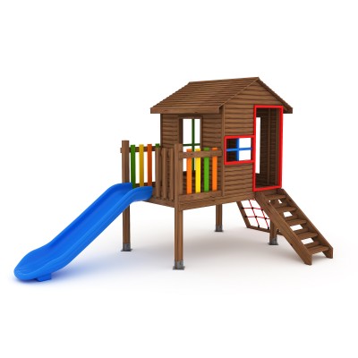 50 A House Themed Wooden Playground