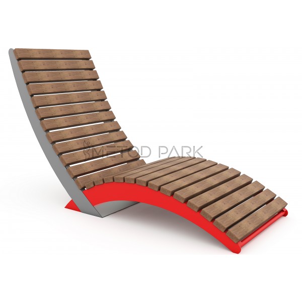 50 PB Wooden Metal Sun Lounger