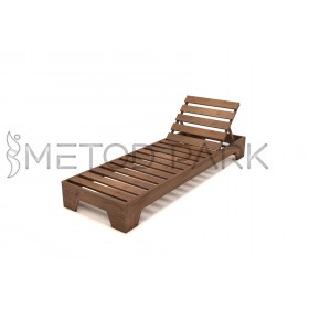 52 PB Wooden Sun Lounger