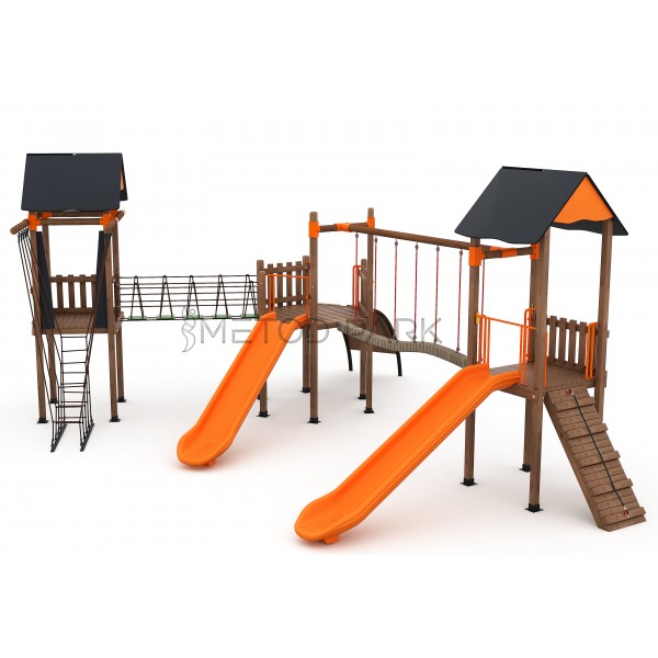 59 A Standard Wooden Playground