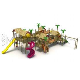 60 A Standard Wooden Playground