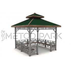 61 K Metal Square Gazebo