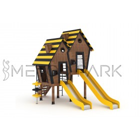 72 A House Themed Wooden Playground