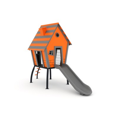 75 A House Themed Wooden Playground