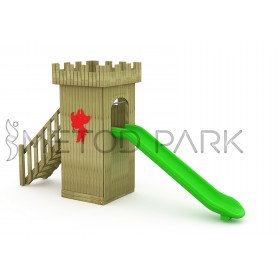 89 A Castle Themed Wooden Playgorund