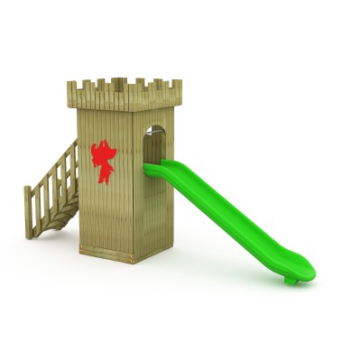 89 A Castle Themed Wooden Playgorund