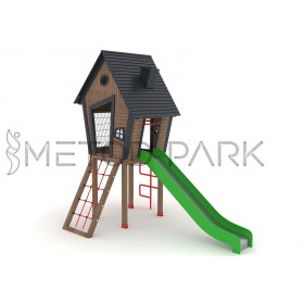 93 A House Themed Wooden Playground