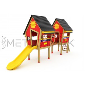 95 A House Themed Wooden Playground